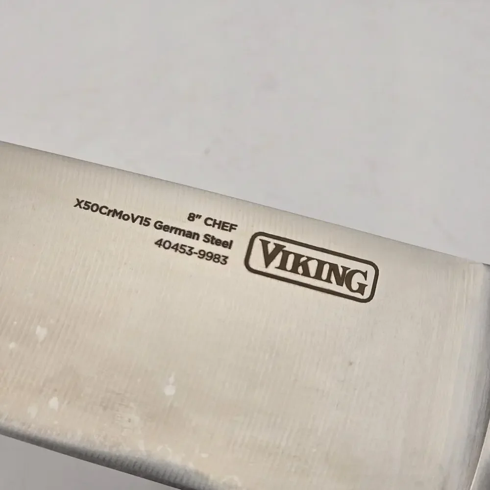 Viking 3 Piece Carving Set German Steel With RubberWood Box New